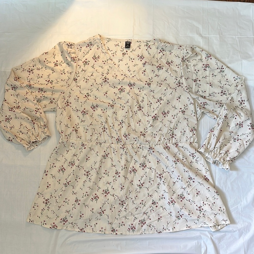 Shein Curve Women’s Floral Print Blouse/Tunic Size 3XL